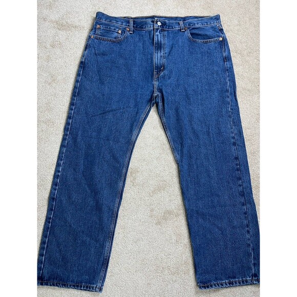 Levi's Other - Levi's 505 Regular Fit Straight Leg Denim Blue Jeans Mens Size 42 x 29.5 EUC